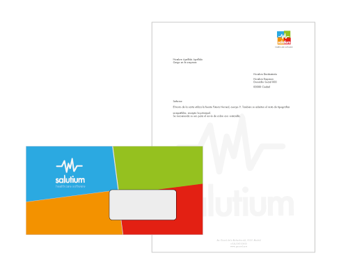 envelope design - healthcare company