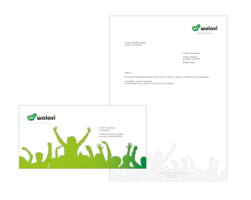 envelope design - social network branding