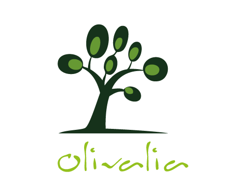 vertical olive oil company tools logo design