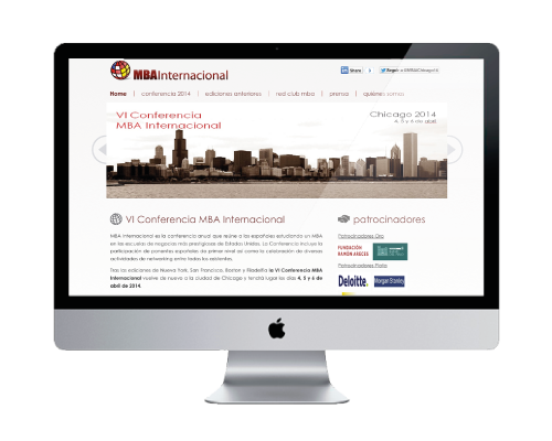 MBA national congress  - corporate website design