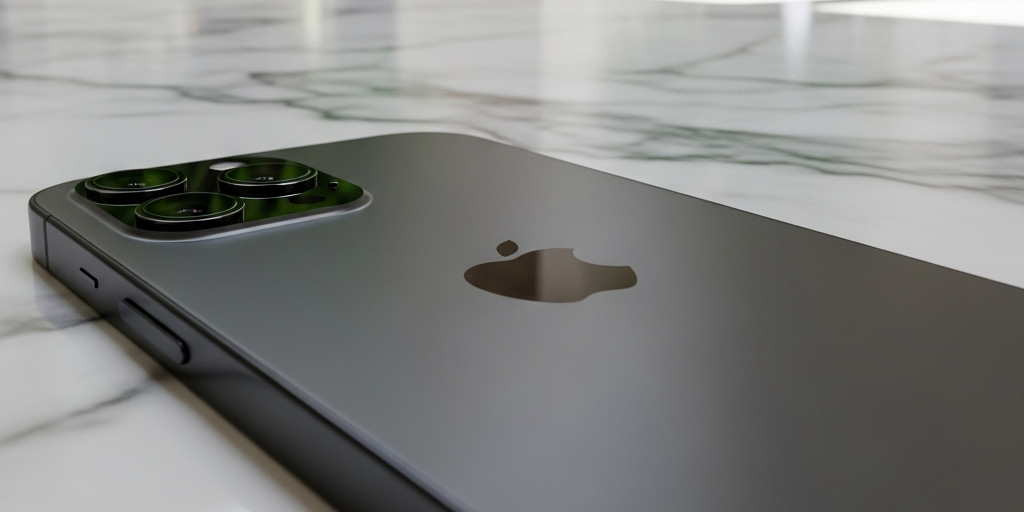 Luxury black brand on iphone