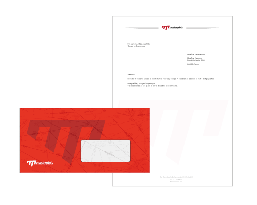 envelope design - aviation company branding