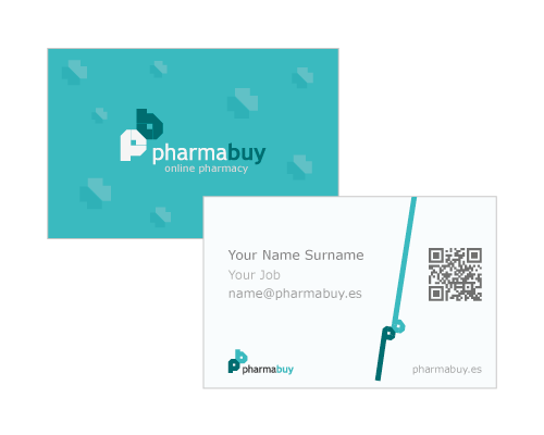 business card design - online pharmacy