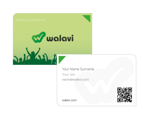 business card design - social network branding